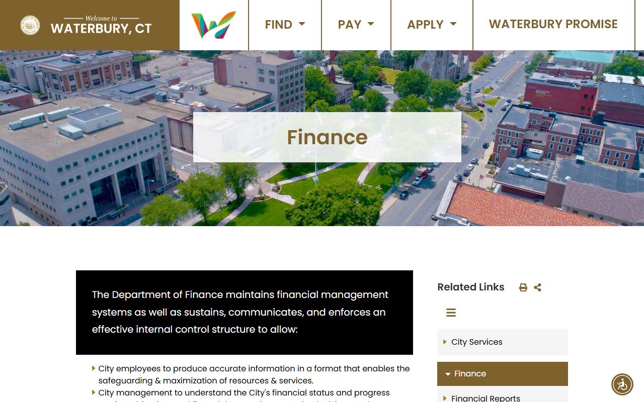 Waterbury Finance Department